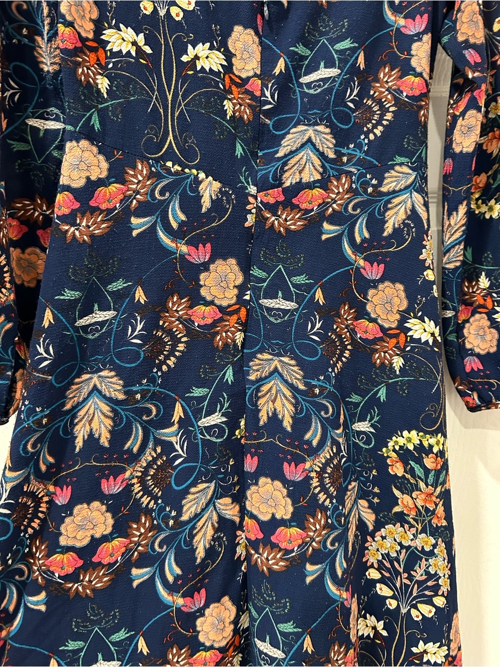 I Madeline Garden Splendor Floral Empire Waist Midi Dress Size Small - Picture 9 of 12